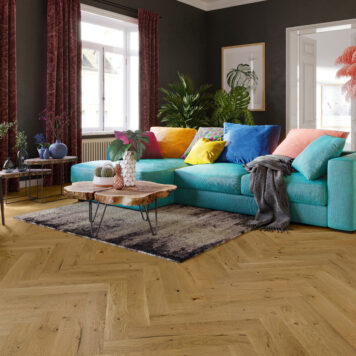 Timberloc Herringbone 14mm - Smoked Oak